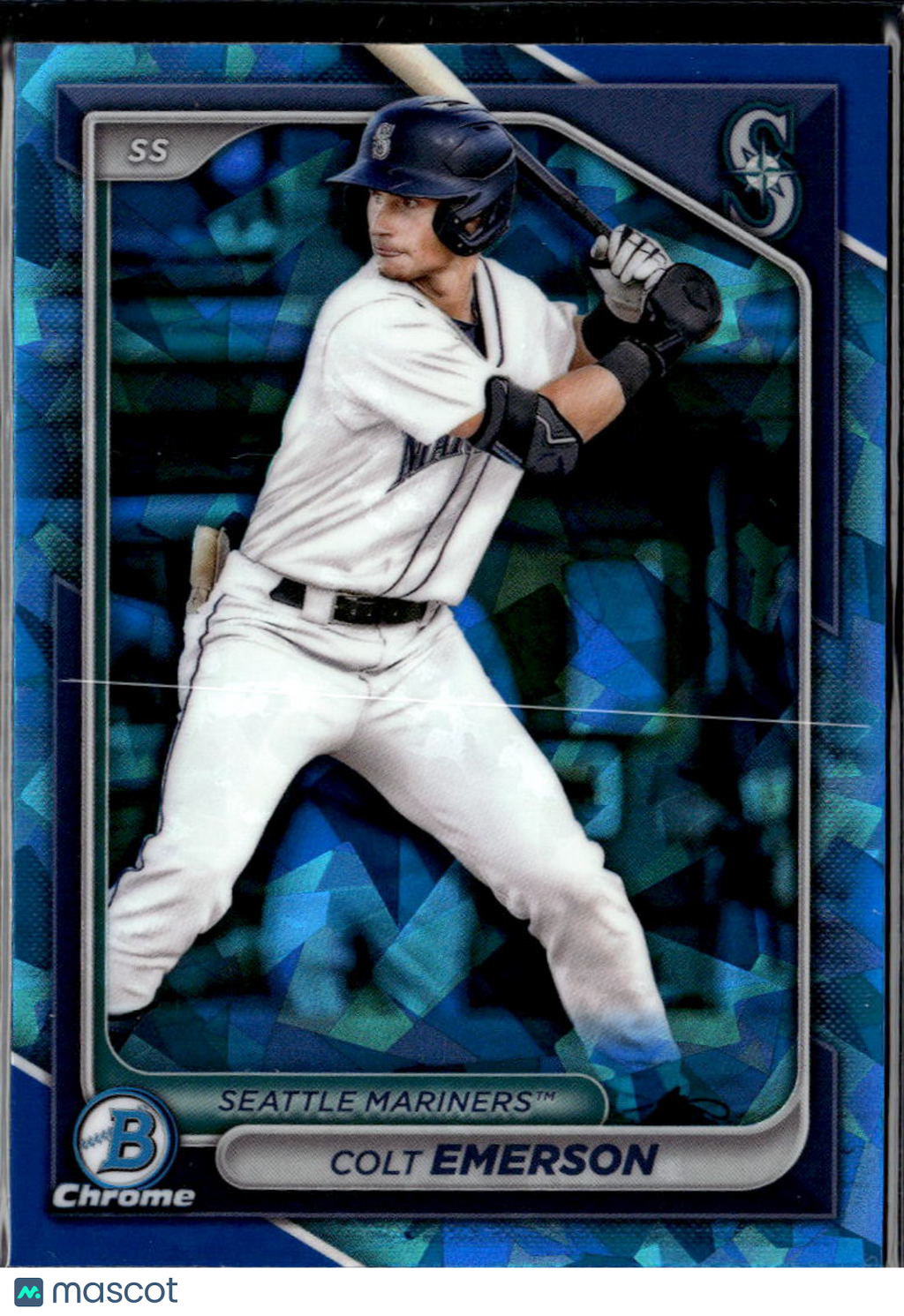 Colt Emerson 2024 Bowman Chrome Sapphire Seattle Mariners