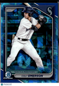 Colt Emerson 2024 Bowman Chrome Sapphire Seattle Mariners