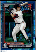 Zach Ehrhard 2024 Bowman Chrome 1st Sapphire Boston Red Sox