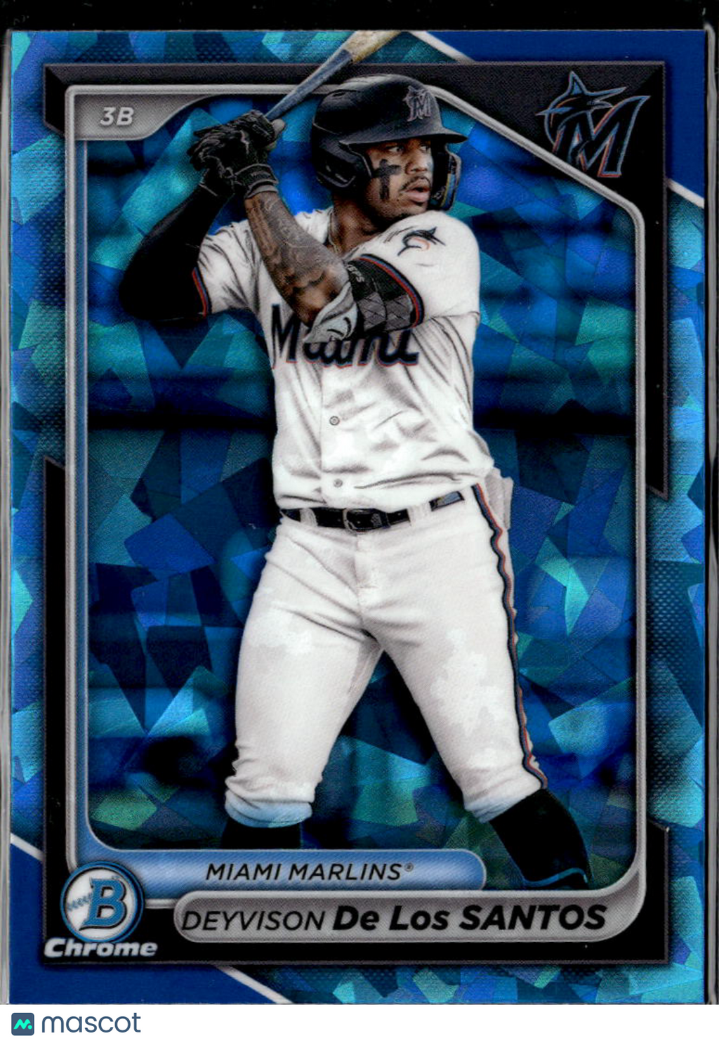 Deyvison De Los Santos 2024 Bowman Chrome Sapphire Miami Marlins