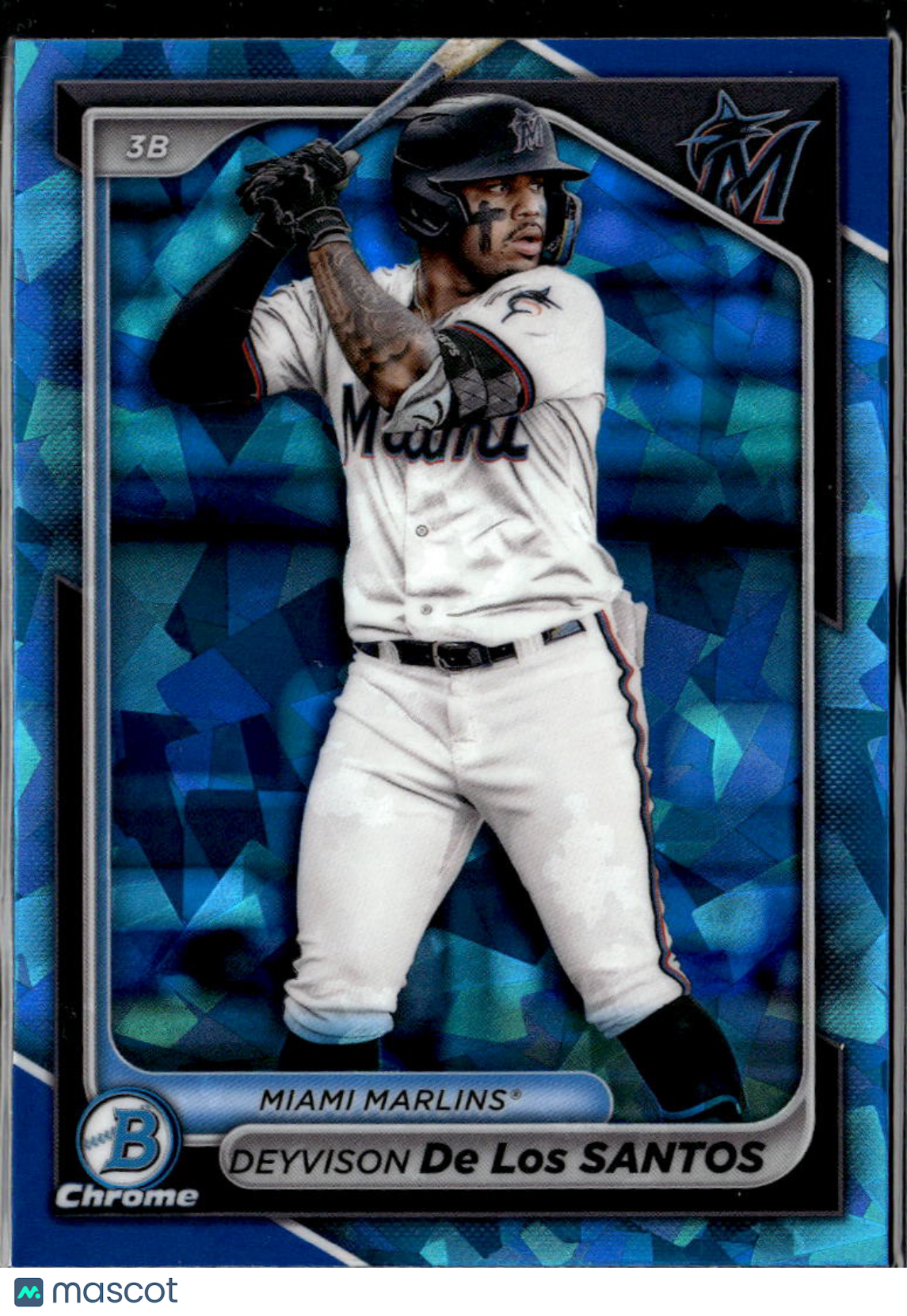Deyvison De Los Santos 2024 Bowman Chrome Sapphire Miami Marlins