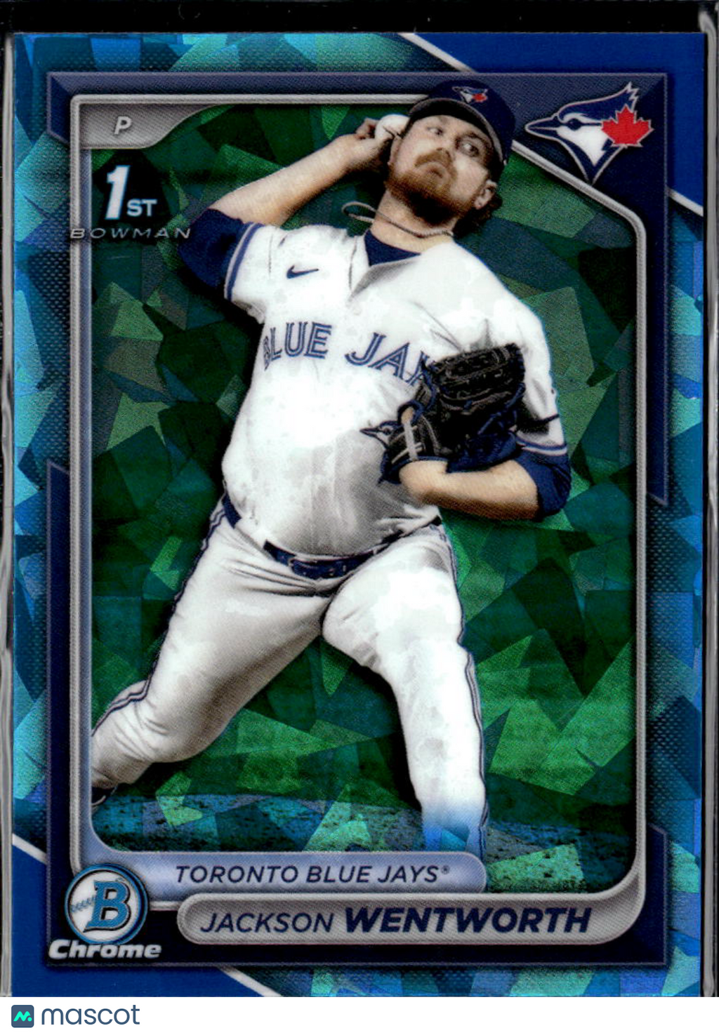 Jackson Wentworth 2024 Bowman Chrome 1st Sapphire Toronto Blue Jays