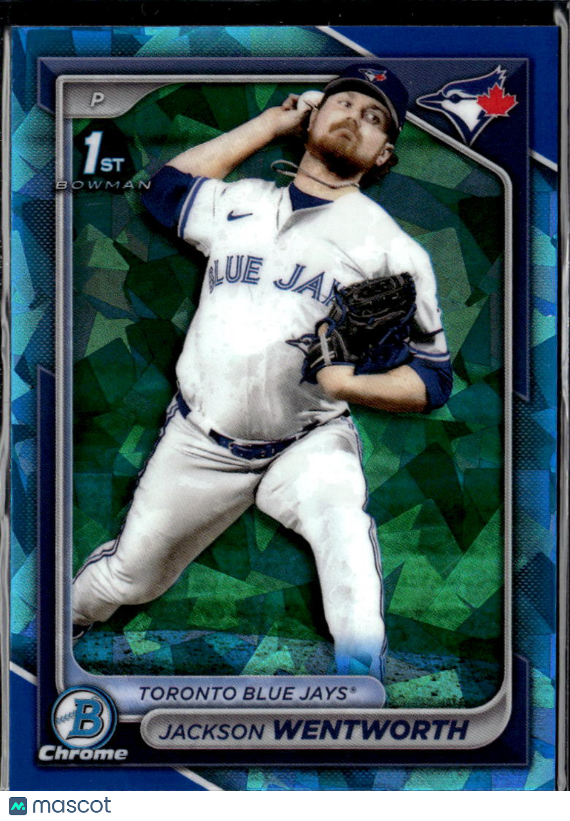 Jackson Wentworth 2024 Bowman Chrome 1st Sapphire Toronto Blue Jays