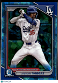 Joendry Vargas 2024 Bowman Chrome Sapphire Refractor Los Angeles Dodgers