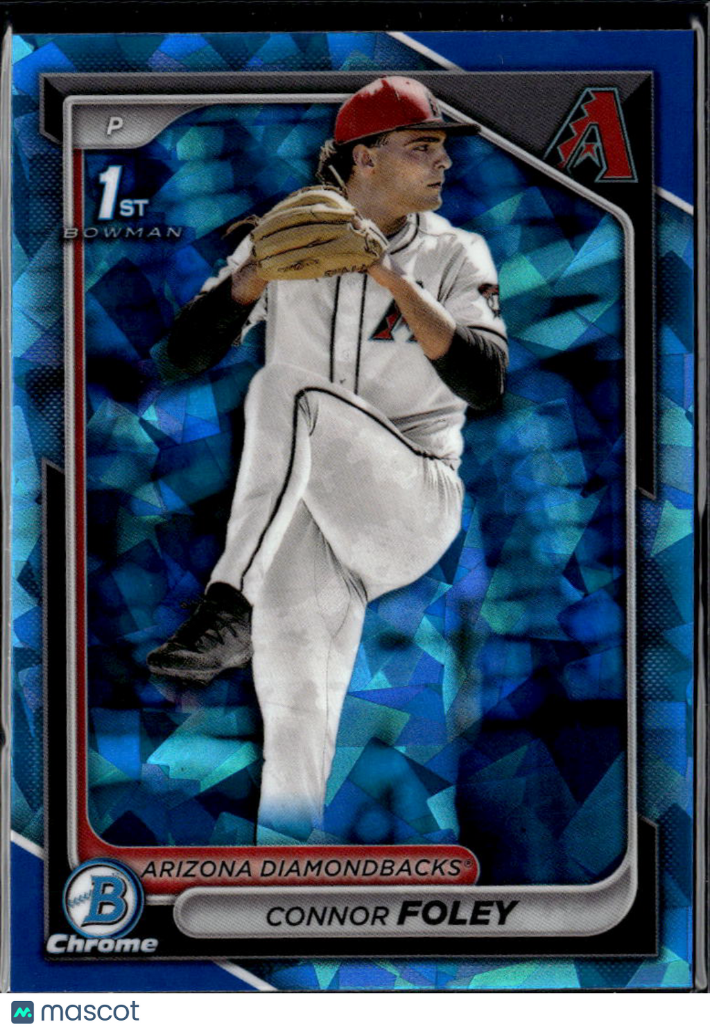 Connor Foley 2024 Bowman Chrome 1st Sapphire Arizona Diamondbacks