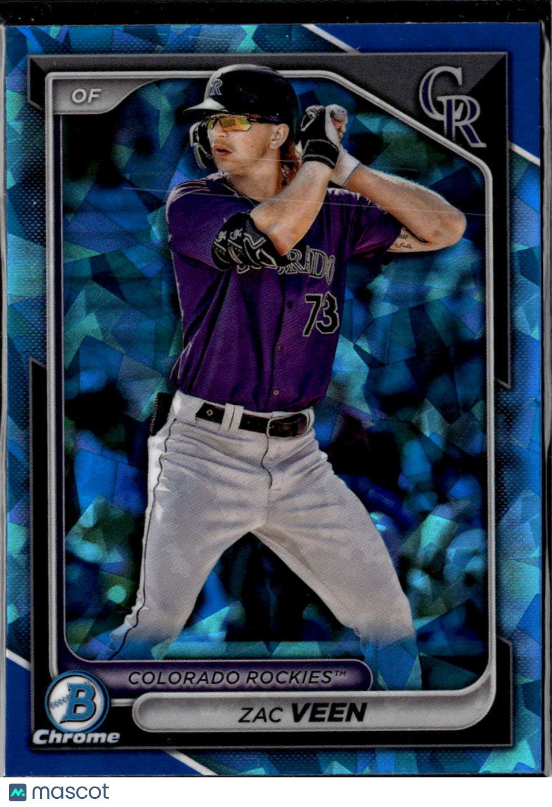 Zac Veen 2024 Bowman Chrome Sapphire Colorado Rockies