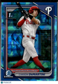 Carson DeMartini 2024 Bowman Chrome 1st Sapphire Philadelphia Phillies
