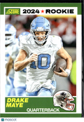 Drake Maye 2024 Score Rookie RC North Carolina New England Patriots