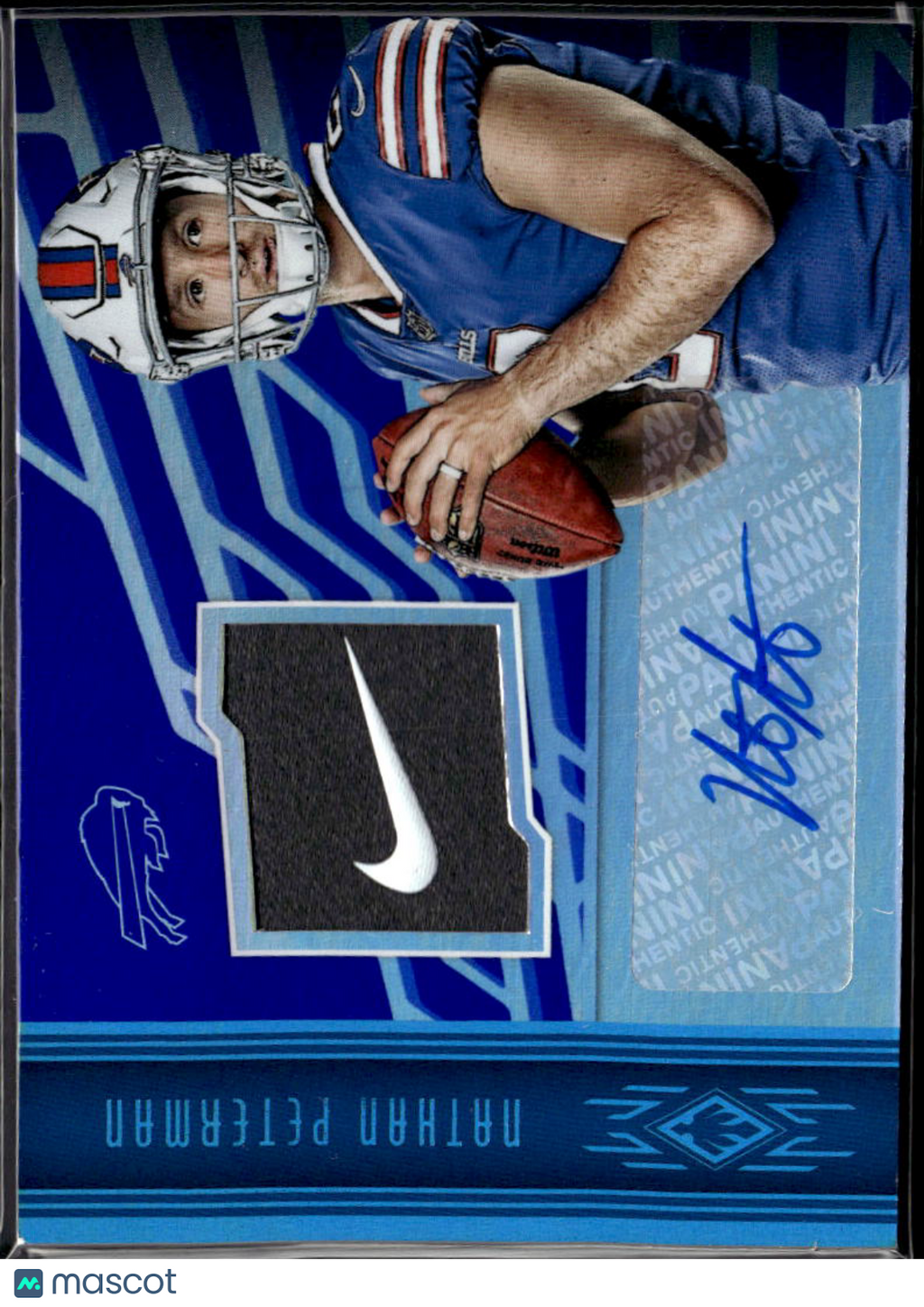 Nathan Peterman 2017 Phoenix Auto Autograph NIKE Swoosh RC 1/1 Buffalo Bills