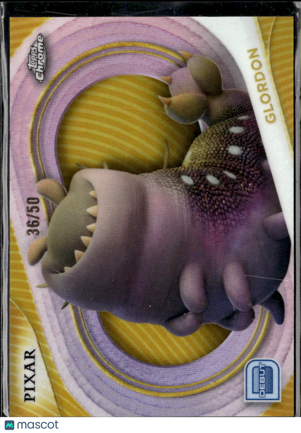 Glordon 2025 Topps Chrome Disney Debut GOLD Refractor 36/50 #140
