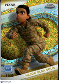 Major Olga Solis 2025 Topps Chrome Disney Debut GOLD Refractor 35/50 #136