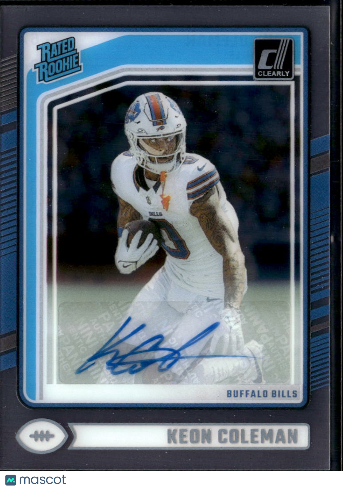 Keon Coleman 2024 Clearly Donruss Auto Autograph RC Buffalo Bills