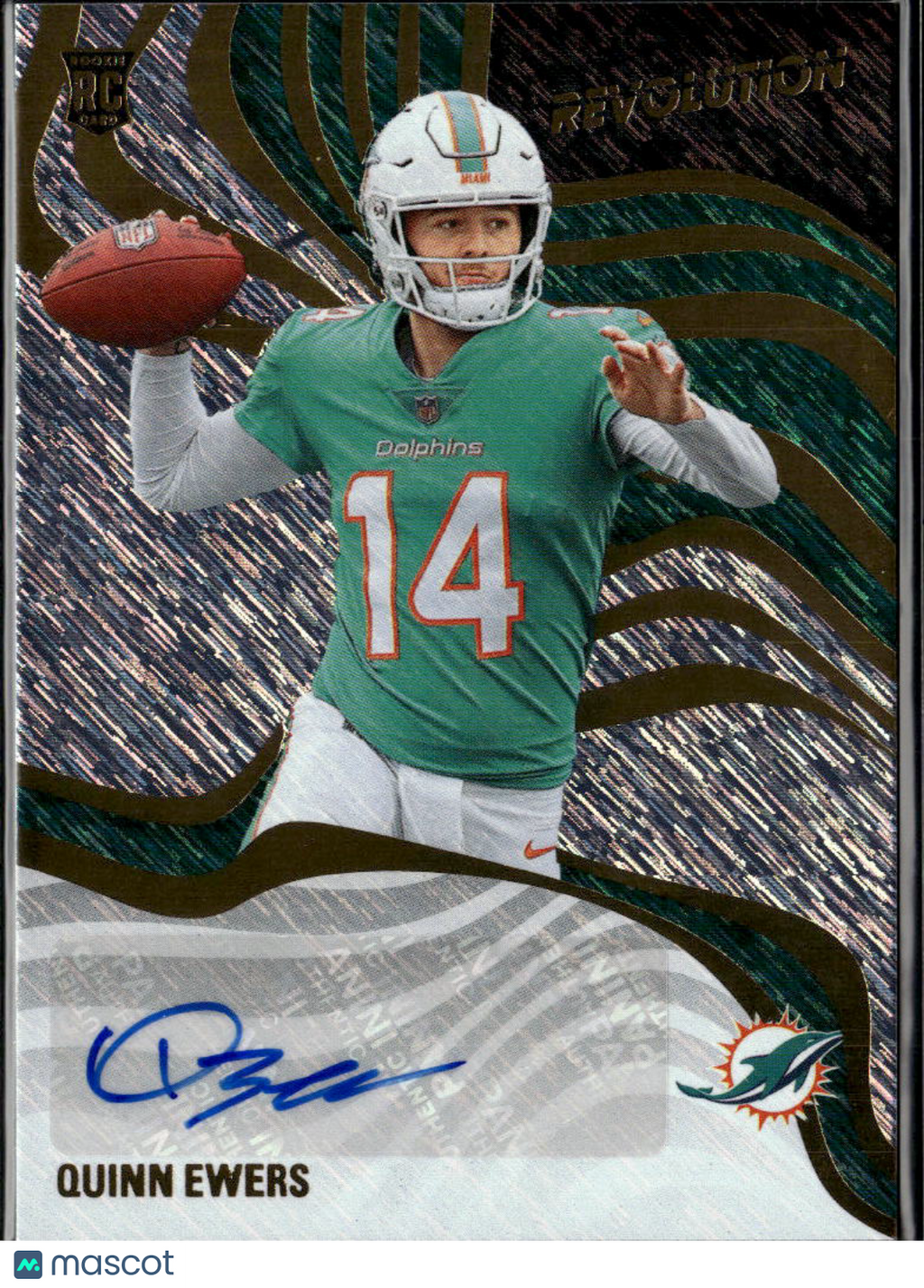 Quinn Ewers 2025 Revolution Storm Auto Autograph RC Longhorns Miami Dolphins