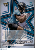 Bhayshul Tuten 2025 Rookies & Stars Auto Autograph RC 126/349 Jaguars