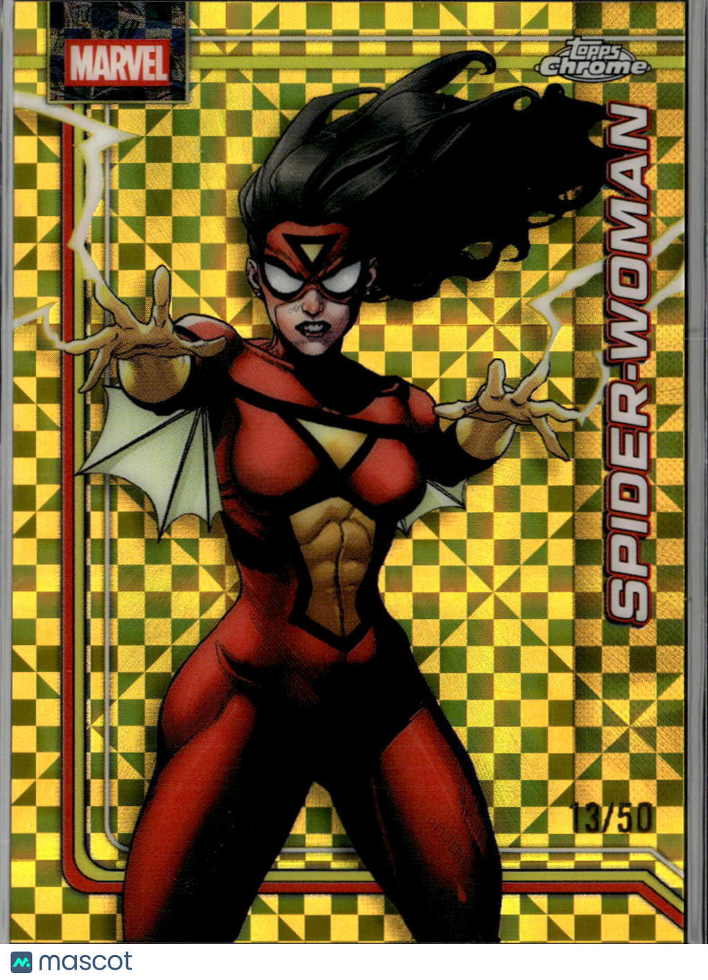 Spider-Woman 2026 Topps Chrome Marvel GOLD Xfractor 13/50 #167