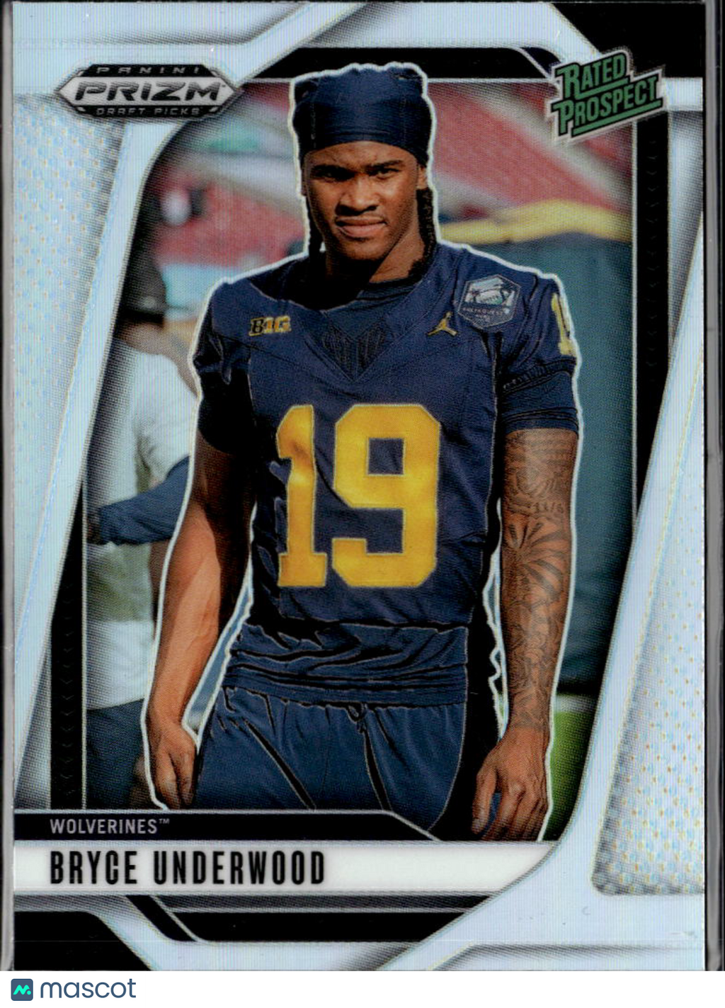 Bryce Underwood 2025 Panini Prizm Draft Picks Rated Prospect Michigan Wolverines