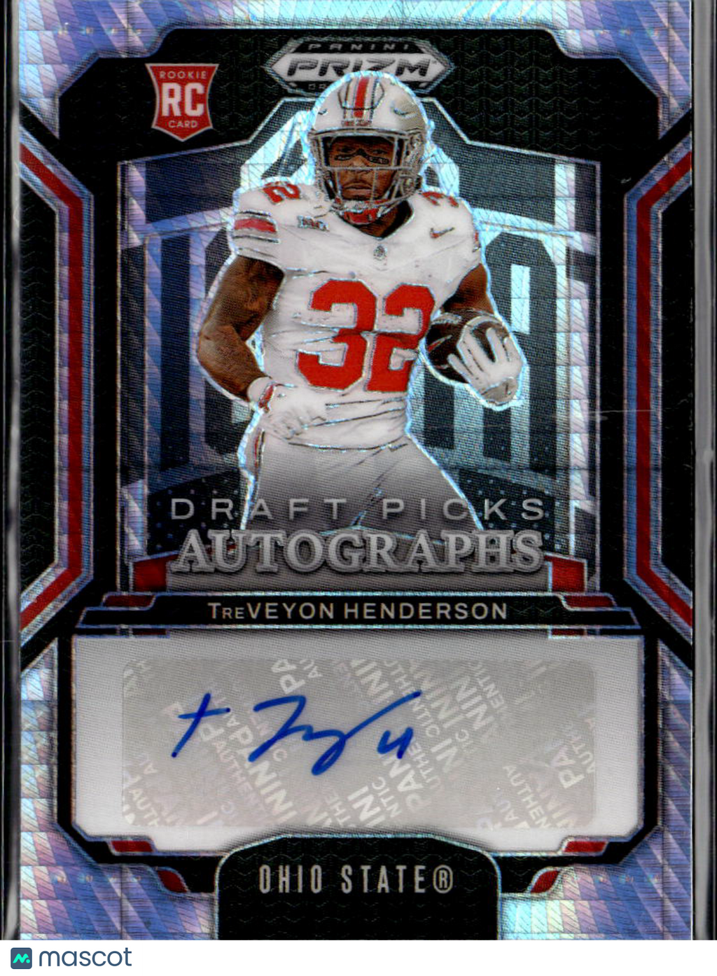 TreVeyon Henderson 2025 Prizm Draft Picks Auto Autograph RC Ohio State Buckeyes