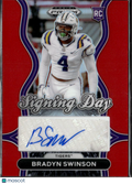 Bradyn Swinson 2025 Prizm Draft Auto Autograph RC 199/399 LSU Tigers