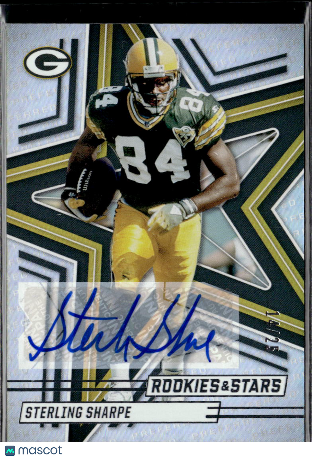 Sterling Sharpe 2025 Rookies & Stars Auto Autograph 14/25 Green Bay Packers