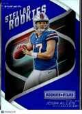 Josh Allen 2018 Rookies & Stars Stellar Rookies Blue RC Buffalo Bills