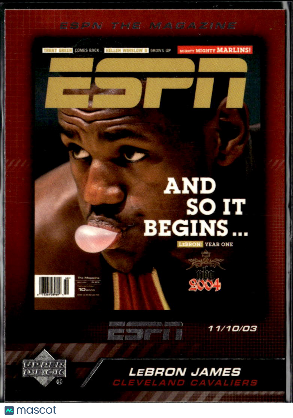 LeBron James 2005 Upper Deck ESPN The Magazine Cleveland Cavaliers