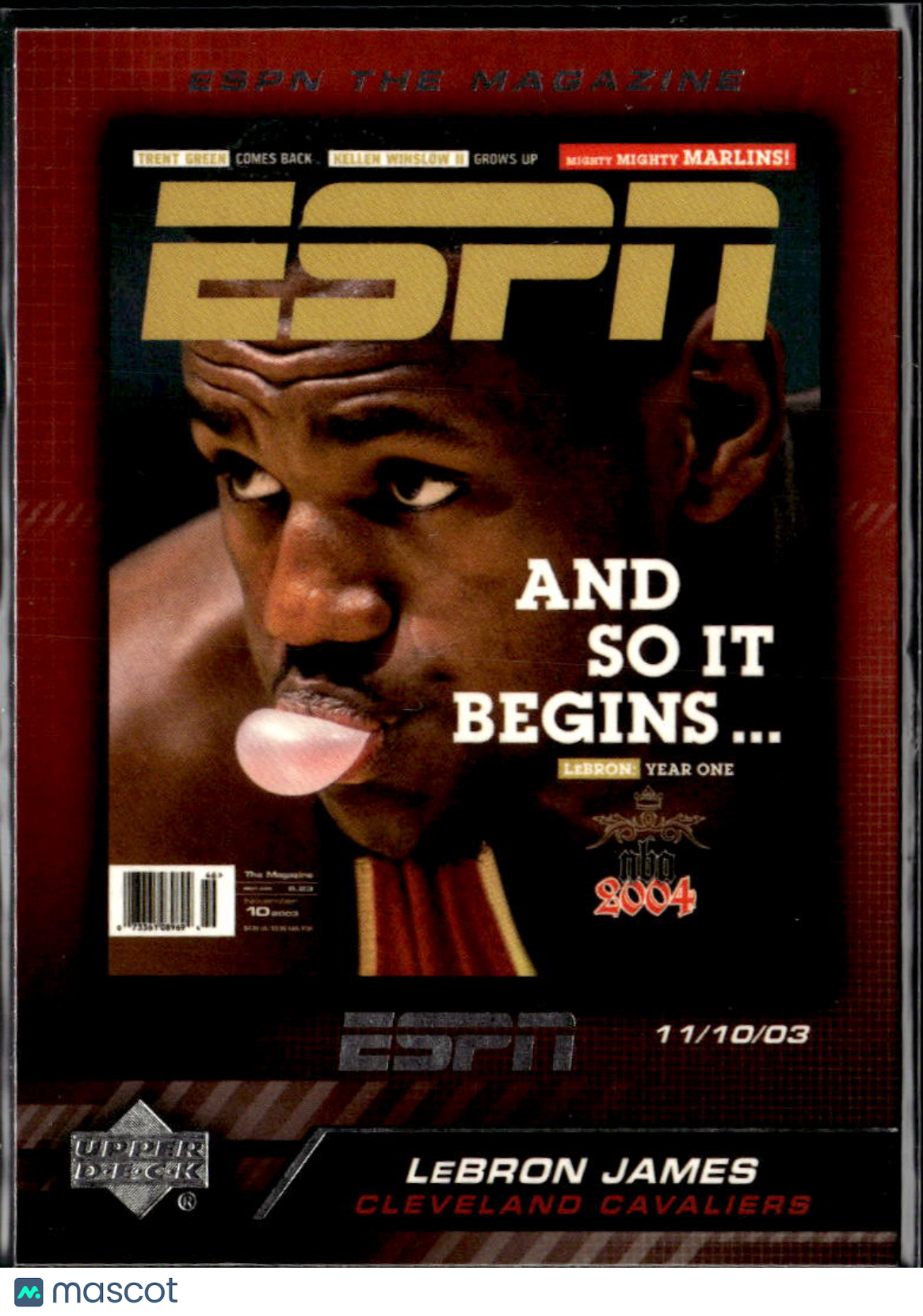 LeBron James 2005 Upper Deck ESPN The Magazine Cleveland Cavaliers