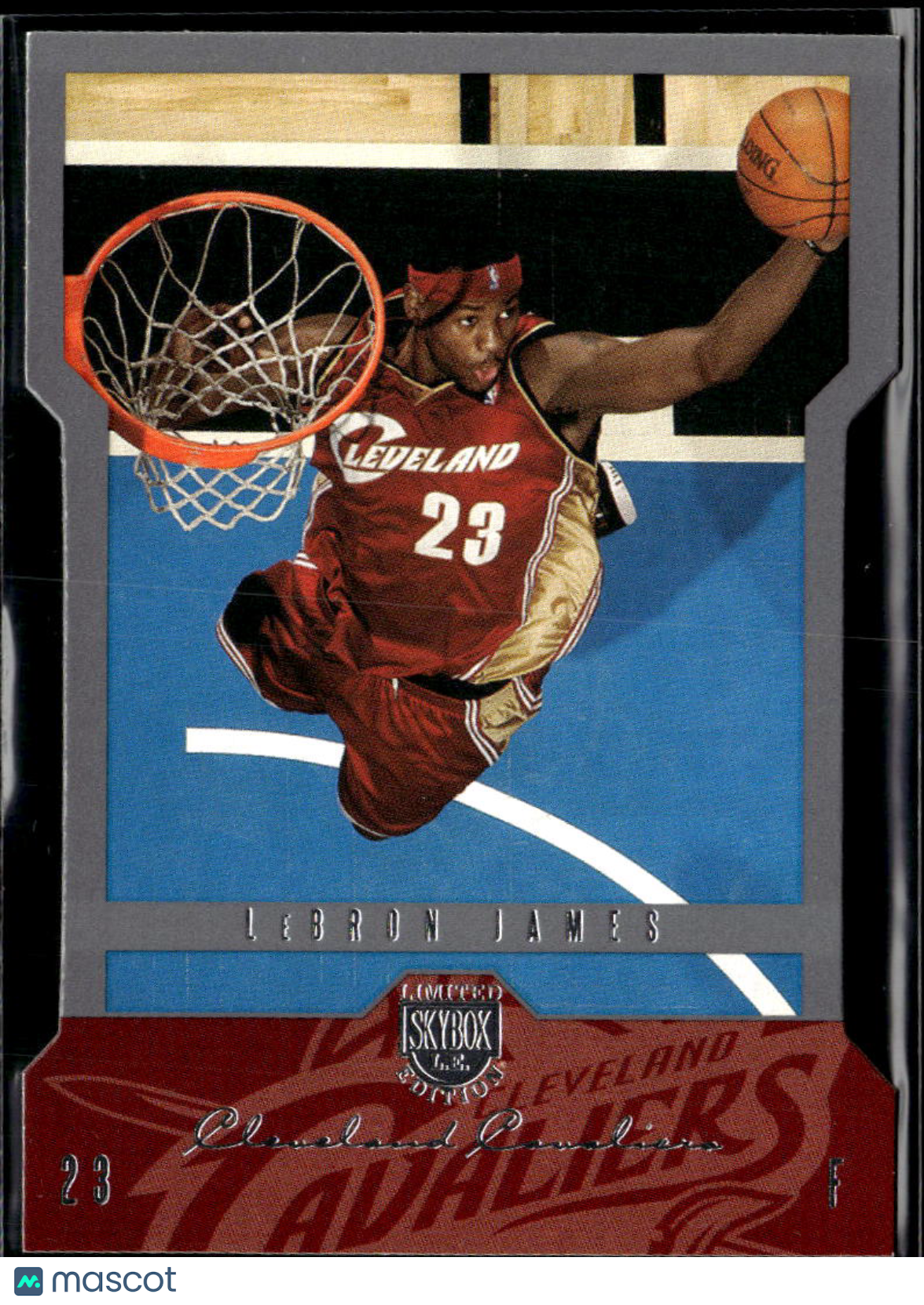 LeBron James 2004-05 SkyBox LE Die-Cut #19 Cleveland Cavaliers