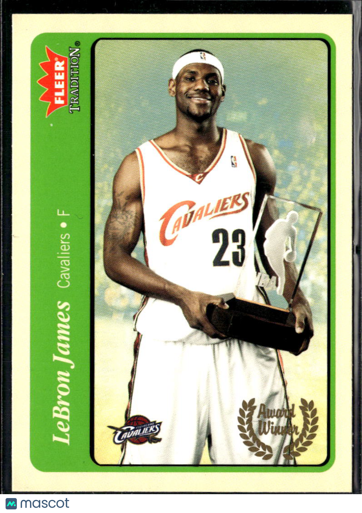 LeBron James 2004-05 Fleer Tradition Award Winner Green #210 Cleveland Cavaliers