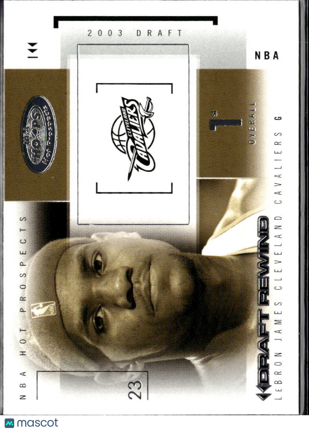 LeBron James 2004-05 NBA Hoops Hot Prospects Draft Rewind Cleveland Cavaliers