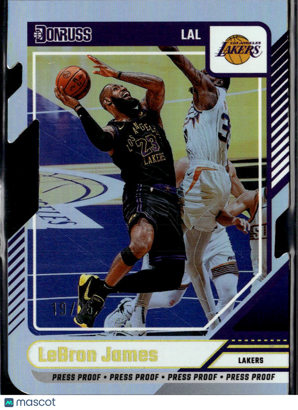 LeBron James 2024-25 Donruss Silver Die-Cut 19/25 #19 Los Angeles Lakers