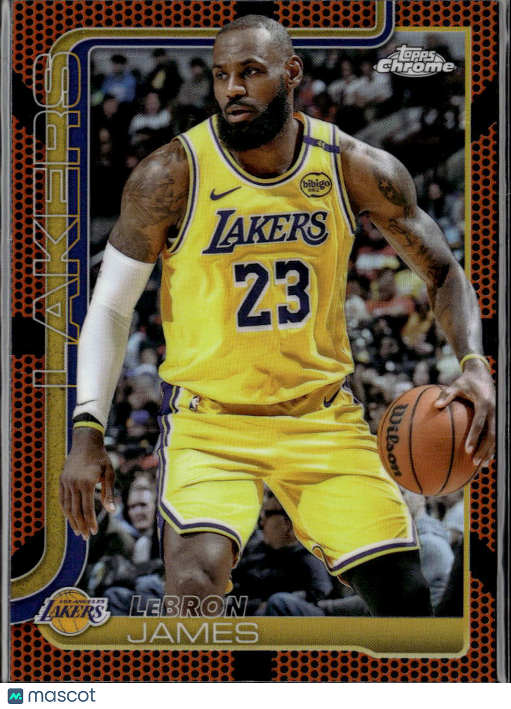 LeBron James 2025-26 Topps Chrome Basketball Refractor #127 Los Angeles Lakers
