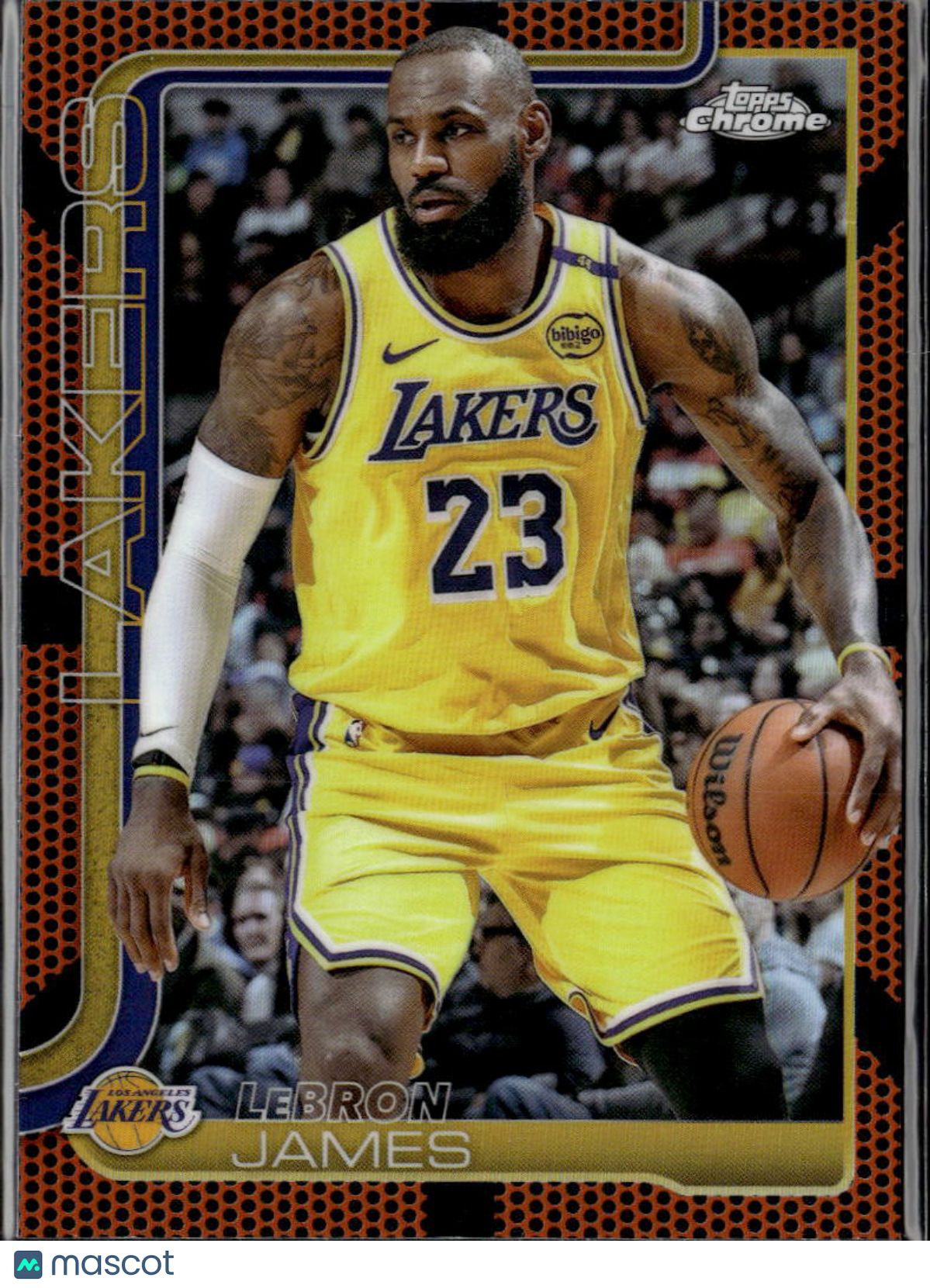 LeBron James 2025-26 Topps Chrome Basketball Refractor #127 Los Angeles Lakers