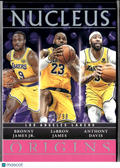 Anthony Davis / LeBron James / Bronny James 2024 Origins Nucleus 95/99 Lakers