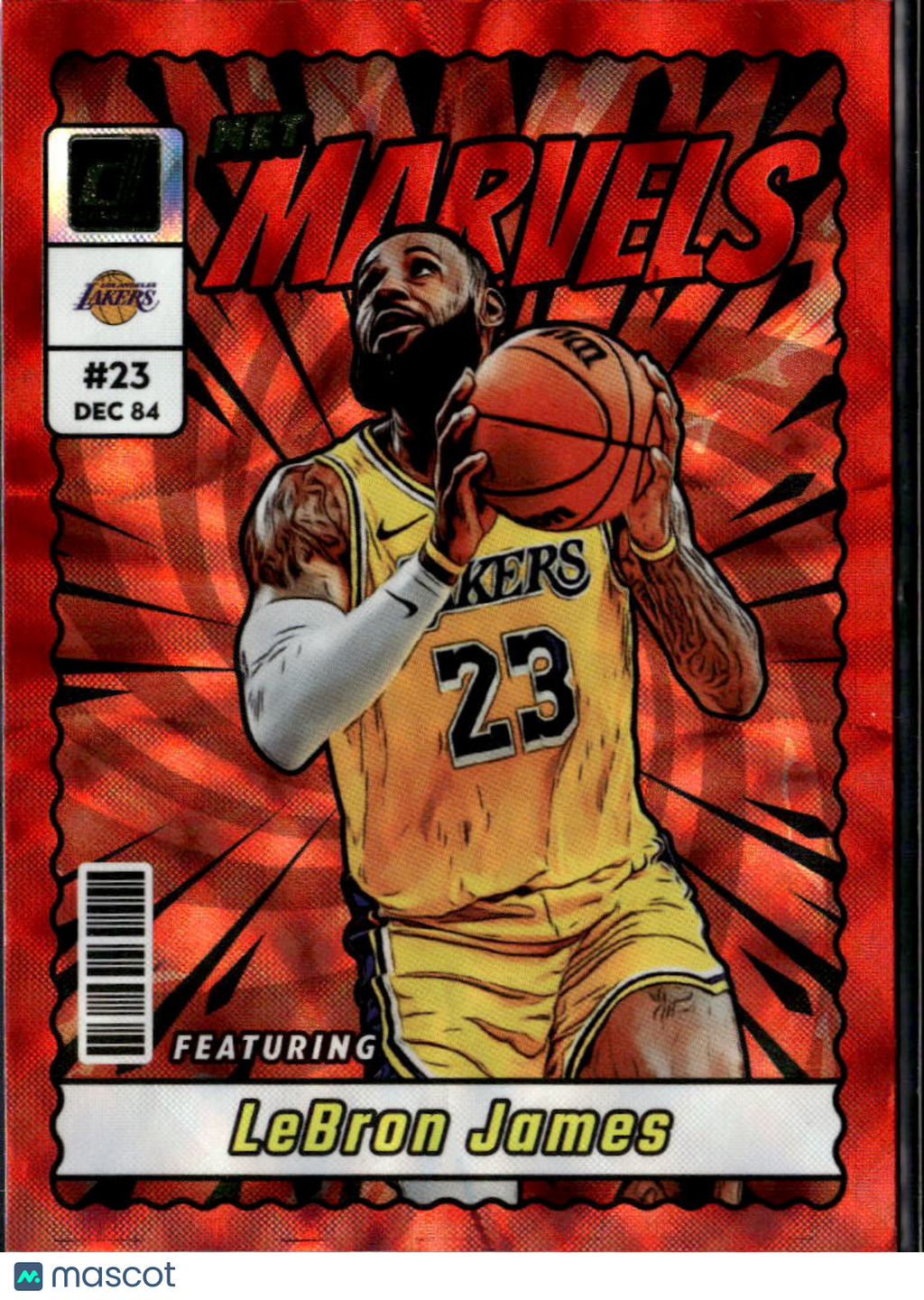 LeBron James 2023-24 Donruss Net Marvels Red Los Angeles Lakers