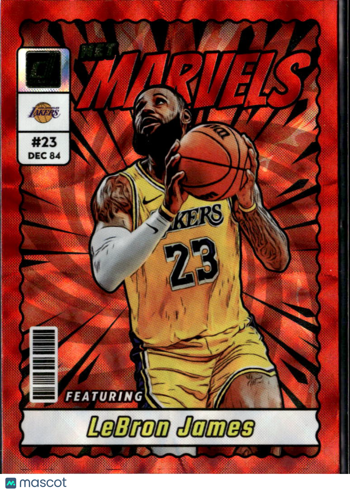 LeBron James 2023-24 Donruss Net Marvels Red Los Angeles Lakers