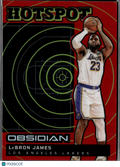LeBron James 2024-25 Obsidian Hotspot Red Los Angeles Lakers