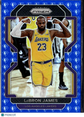 LeBron James 2021-22 Prizm Blue 75th Anniversary Los Angeles Lakers