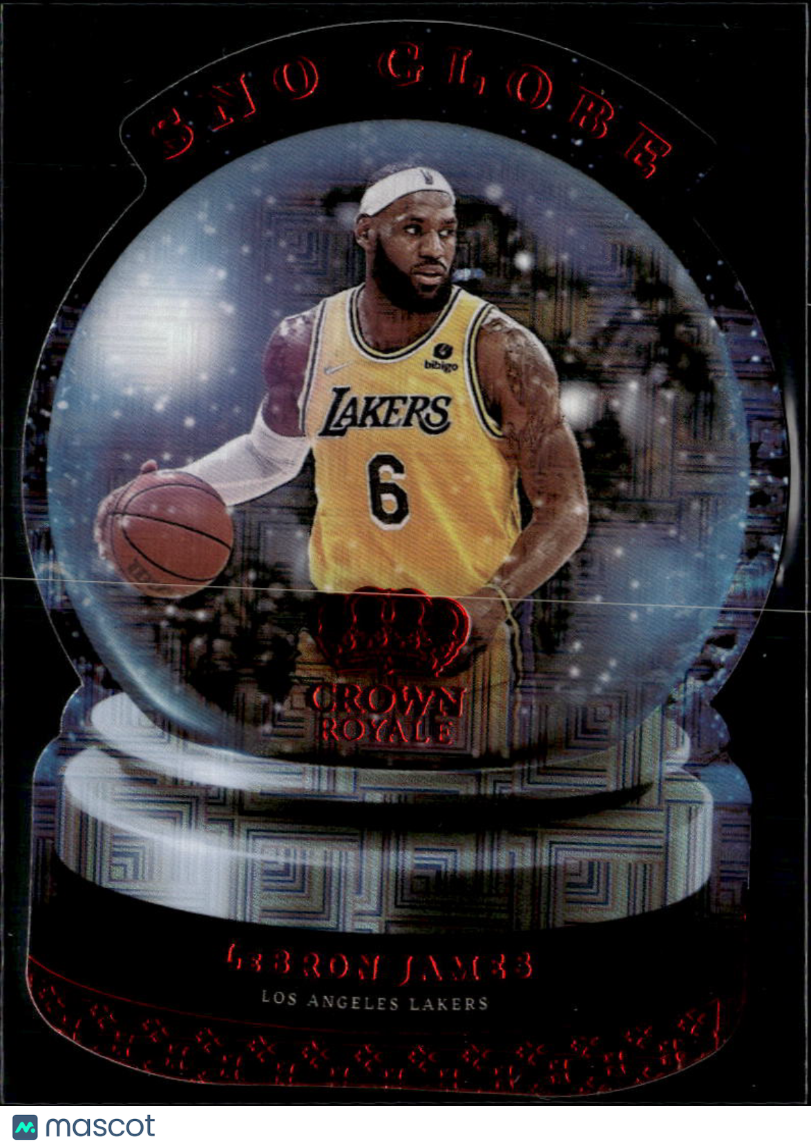 LeBron James 2021-22 Crown Royale Sno Globe Asia Los Angeles Lakers