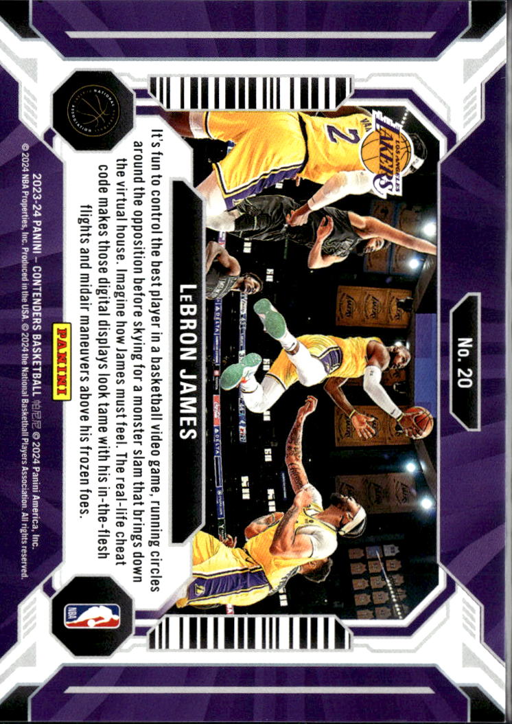 LeBron James 2023-24 Contenders Suite Shots Cubic 41/99 Los Angeles Lakers
