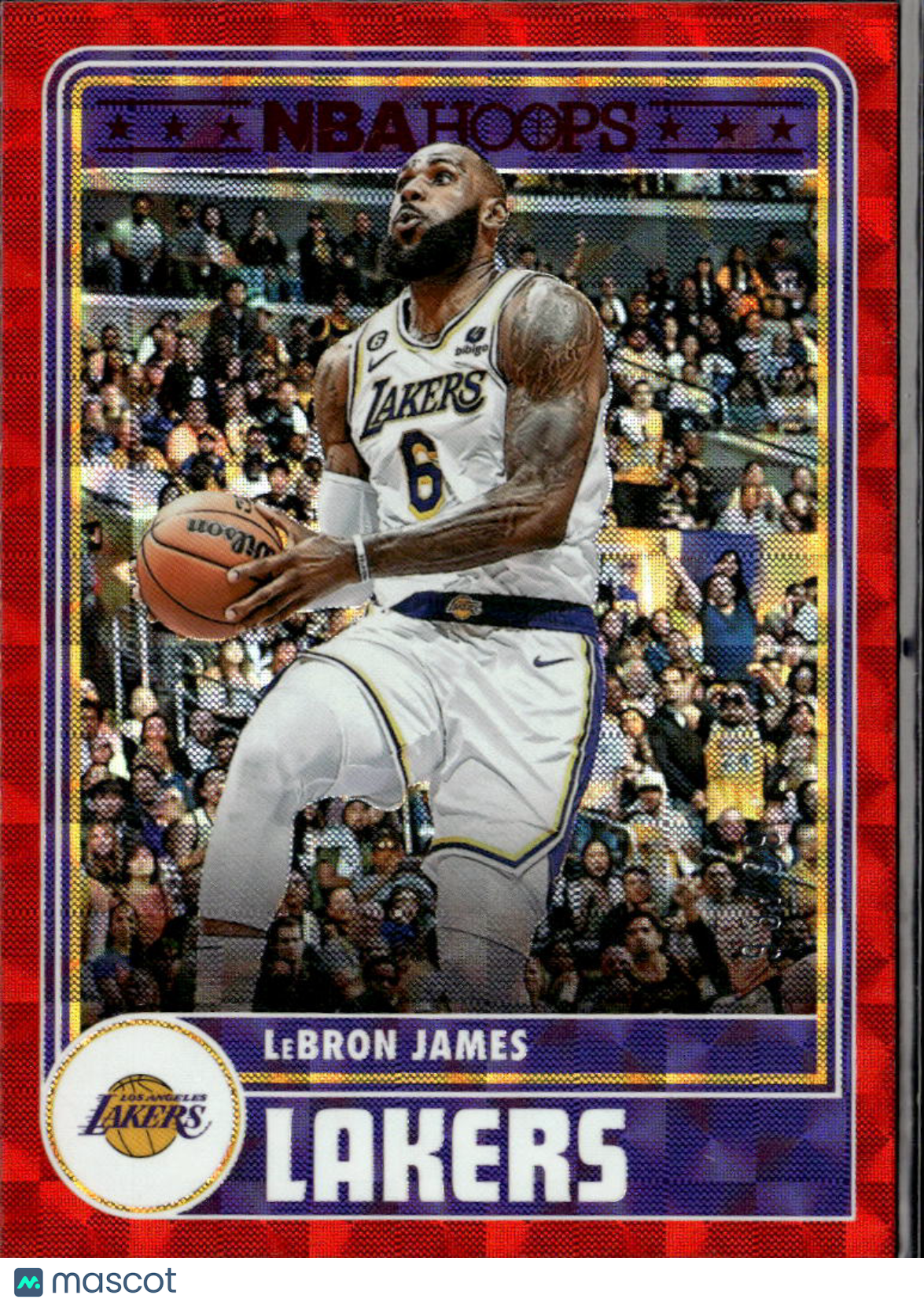 LeBron James 2023-24 NBA Hoops Red 93/99 Los Angeles Lakers