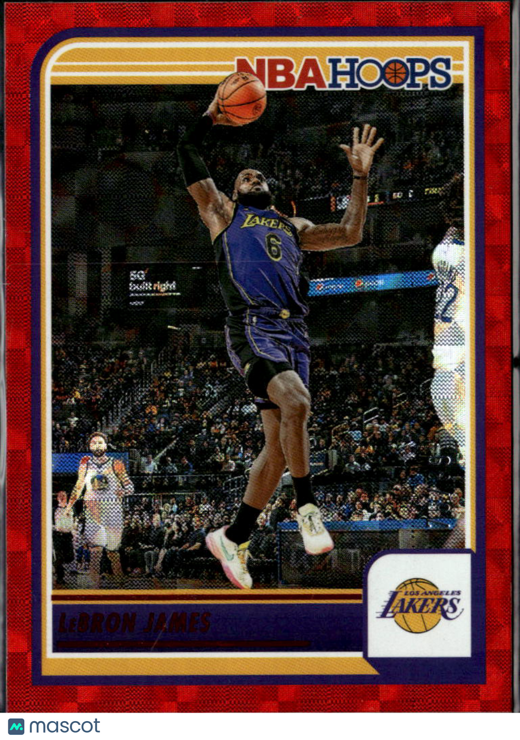 LeBron James 2023-24 NBA Hoops Red 76/99 Los Angeles Lakers