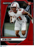 Upton Stout 2025 Prizm Draft Picks RC Red 204/399 Western Kentucky Hilltoppers