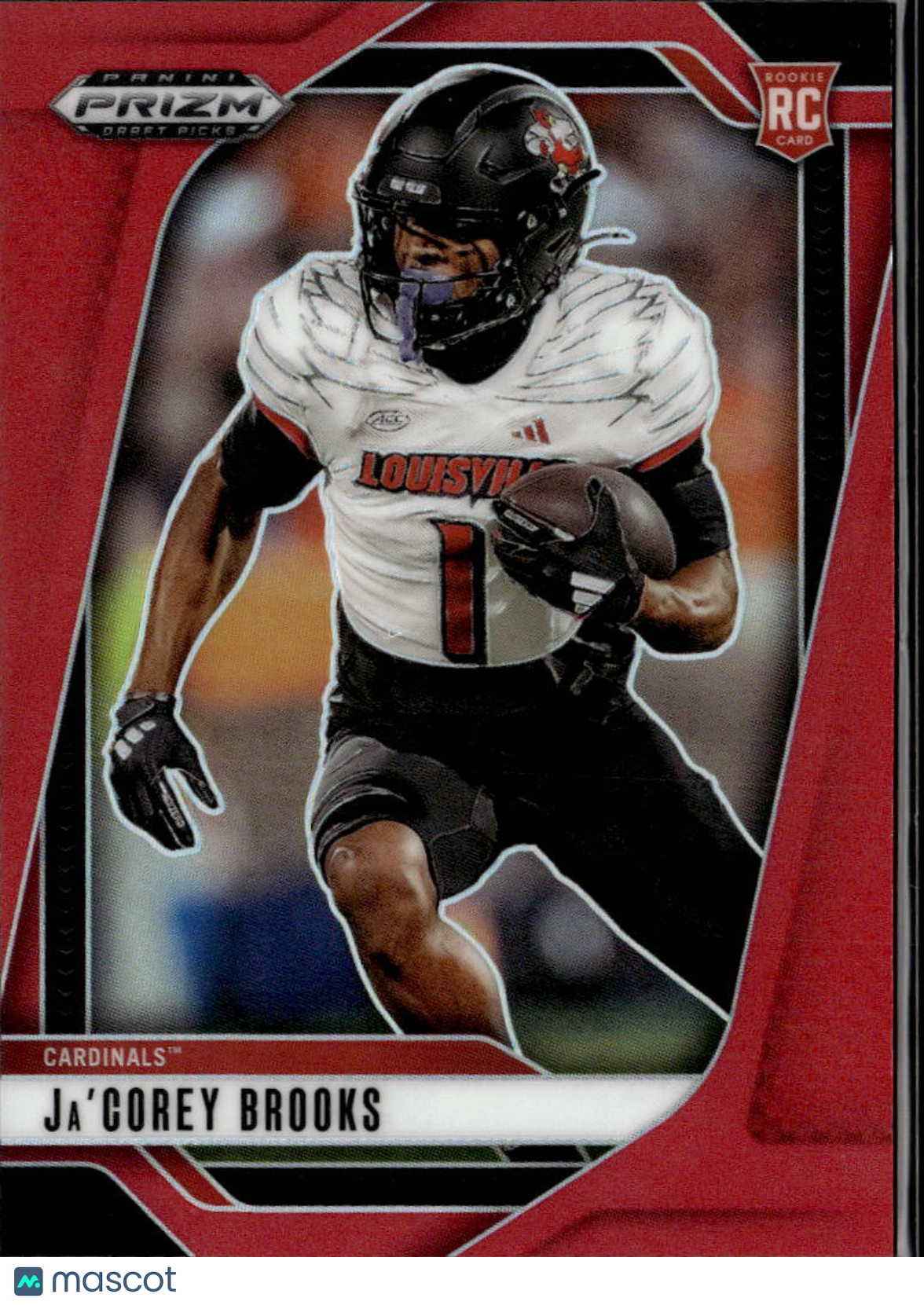 Ja'Corey Brooks 2025 Prizm Draft Picks RC Red /399 Louisville Cardinals