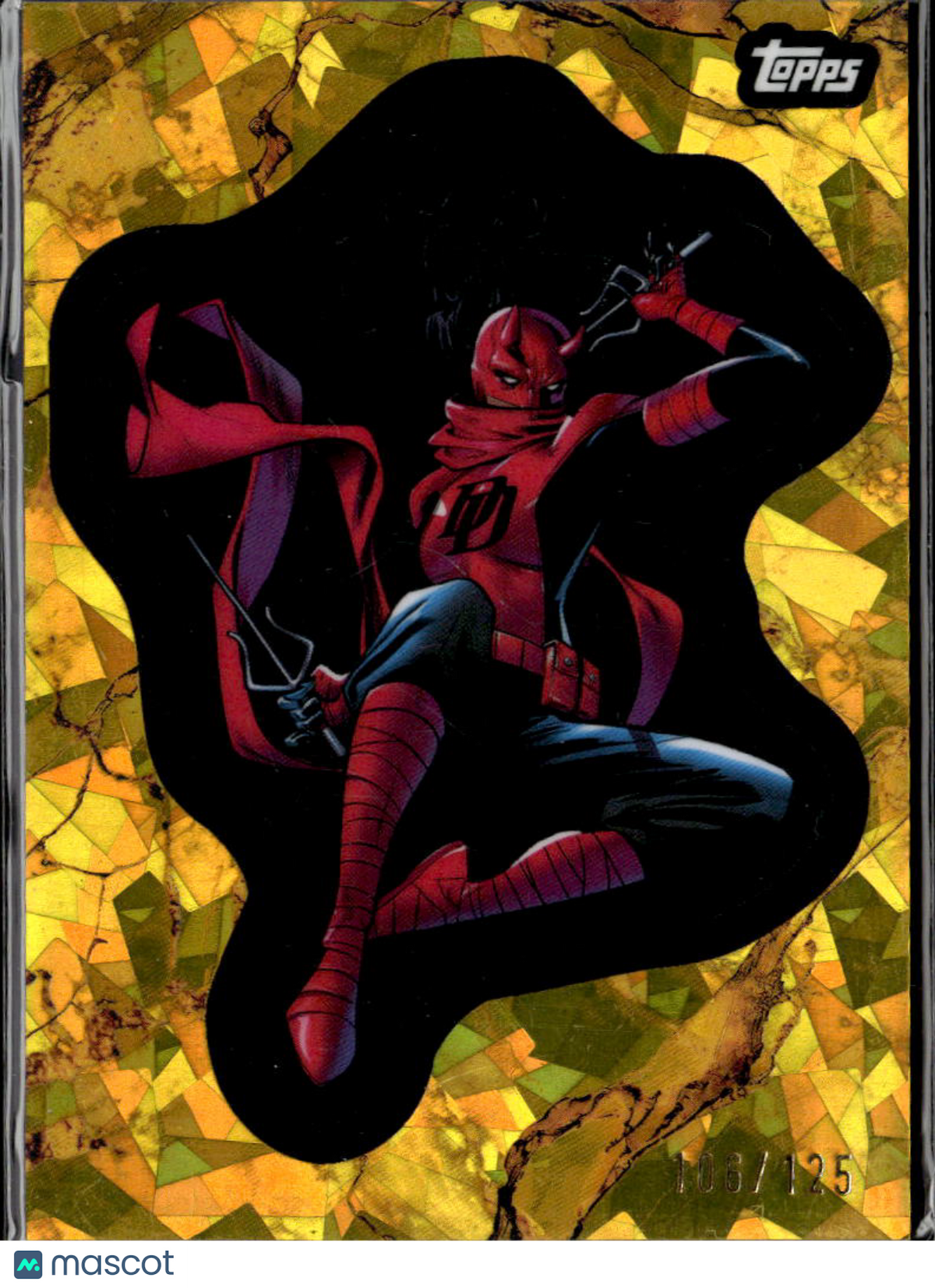 Elektra 2025 Topps Marvel Comic Book Heroes Gold Ice 106/125 #116