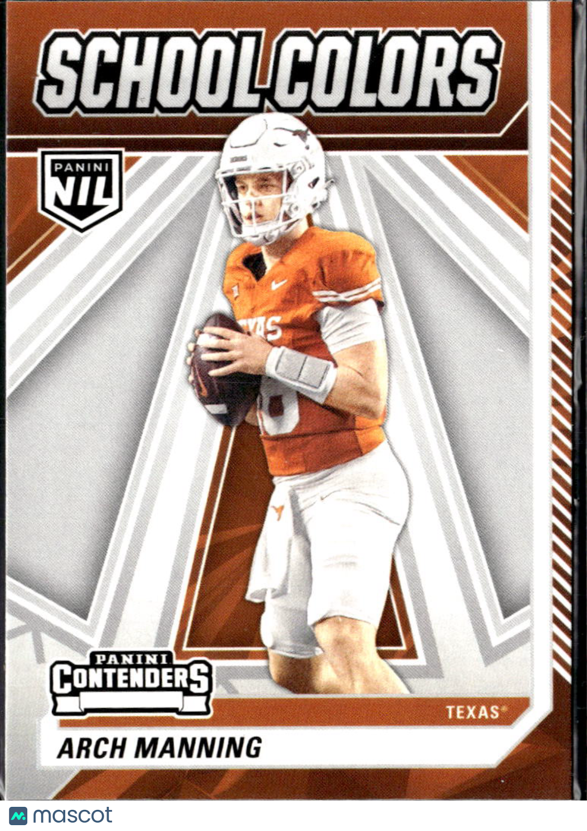 Arch Manning 2025 Panini Contenders School Colors Rookie RC Texas Longhorns