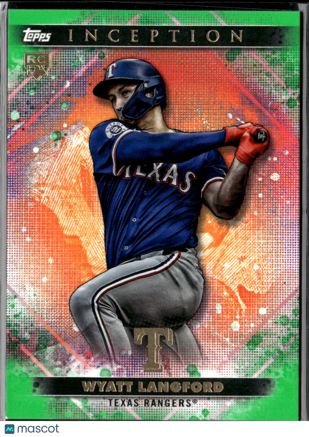 Wyatt Langford 2024 Topps Inception RC Rookie Green Texas Rangers
