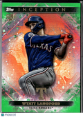 Wyatt Langford 2024 Topps Inception RC Rookie Green Texas Rangers