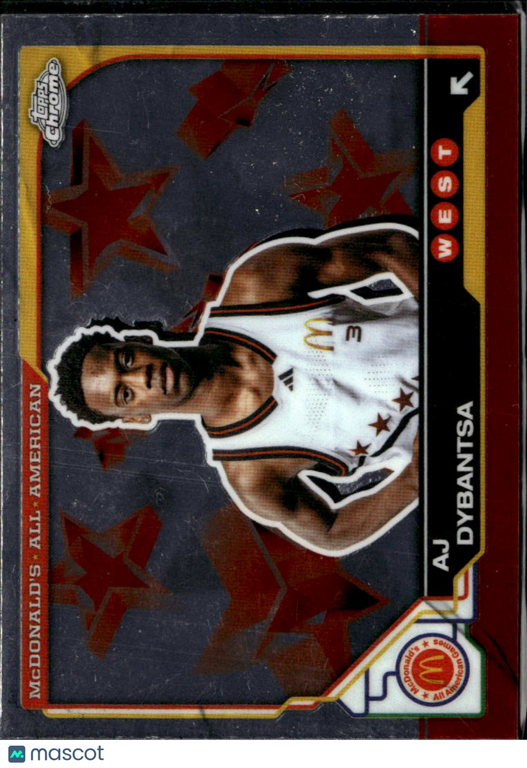 AJ Dybantsa 2025 Topps Chrome McDonald's All American West RC Rookie