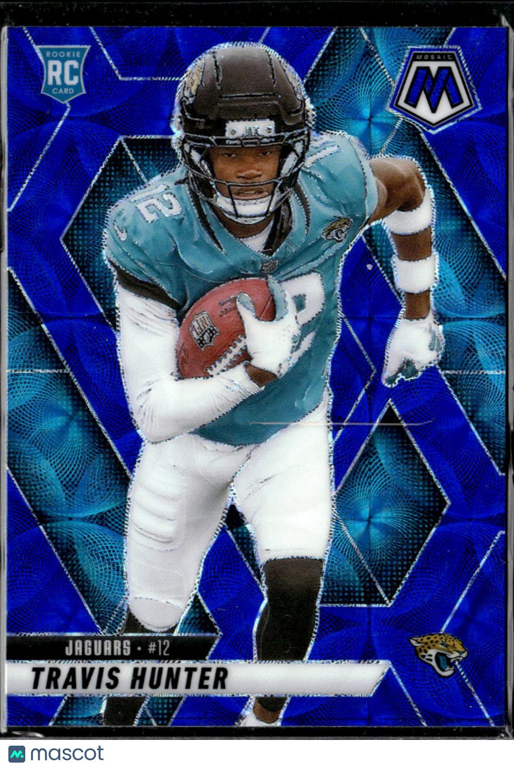 Travis Hunter 2025 Mosaic Blue Scope Prizm Rookie RC Jacksonville Jaguars