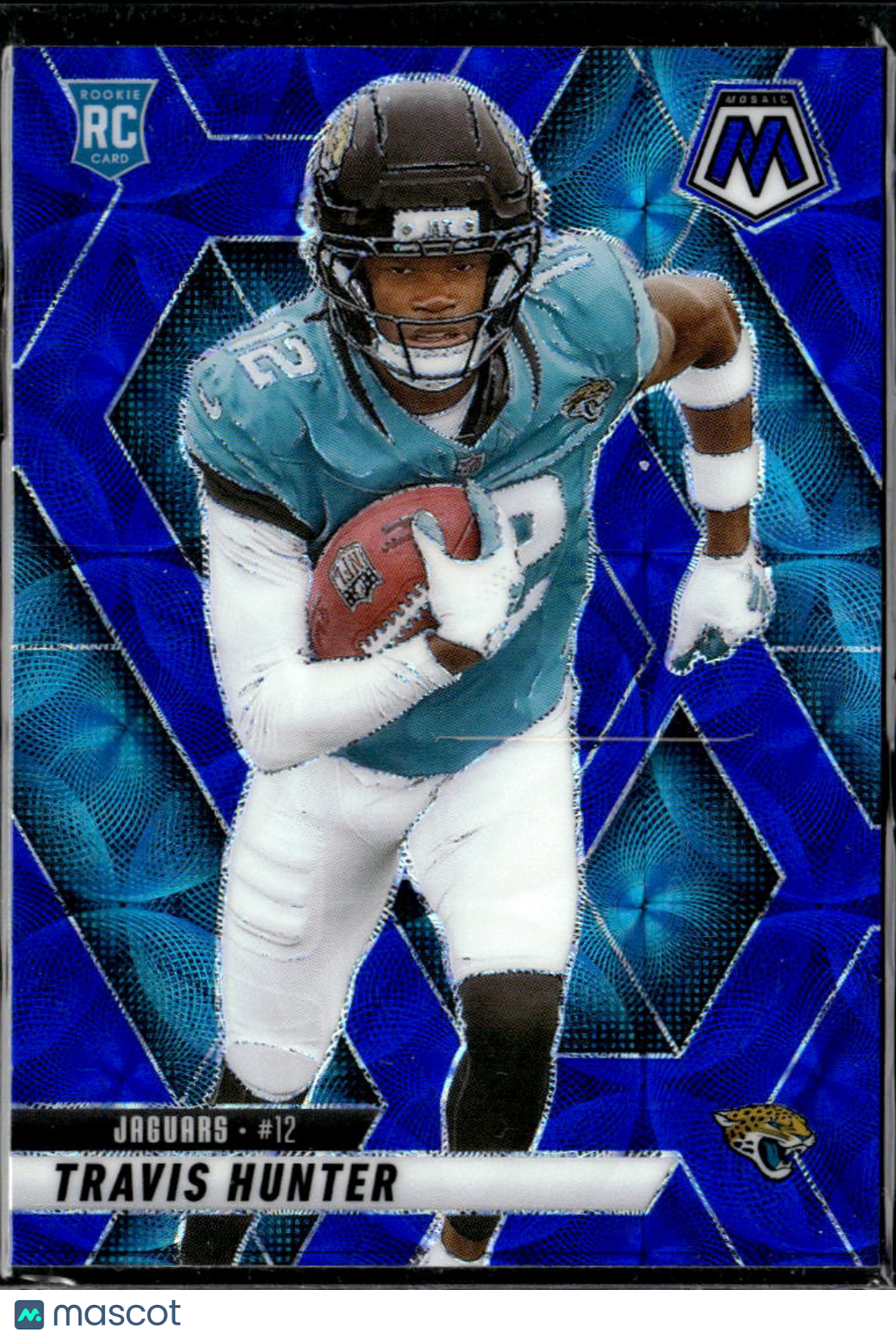 Travis Hunter 2025 Mosaic Blue Scope Prizm Rookie RC Jacksonville Jaguars
